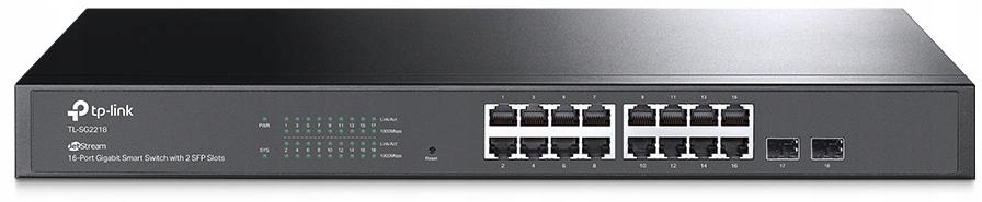 Prepínač TP-Link JetStream TL-SG2218, 16 gigabitových portov, Smart L2