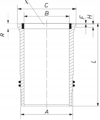 MAHLE TULEJA CYLINDRA MB Producent części Mahle
