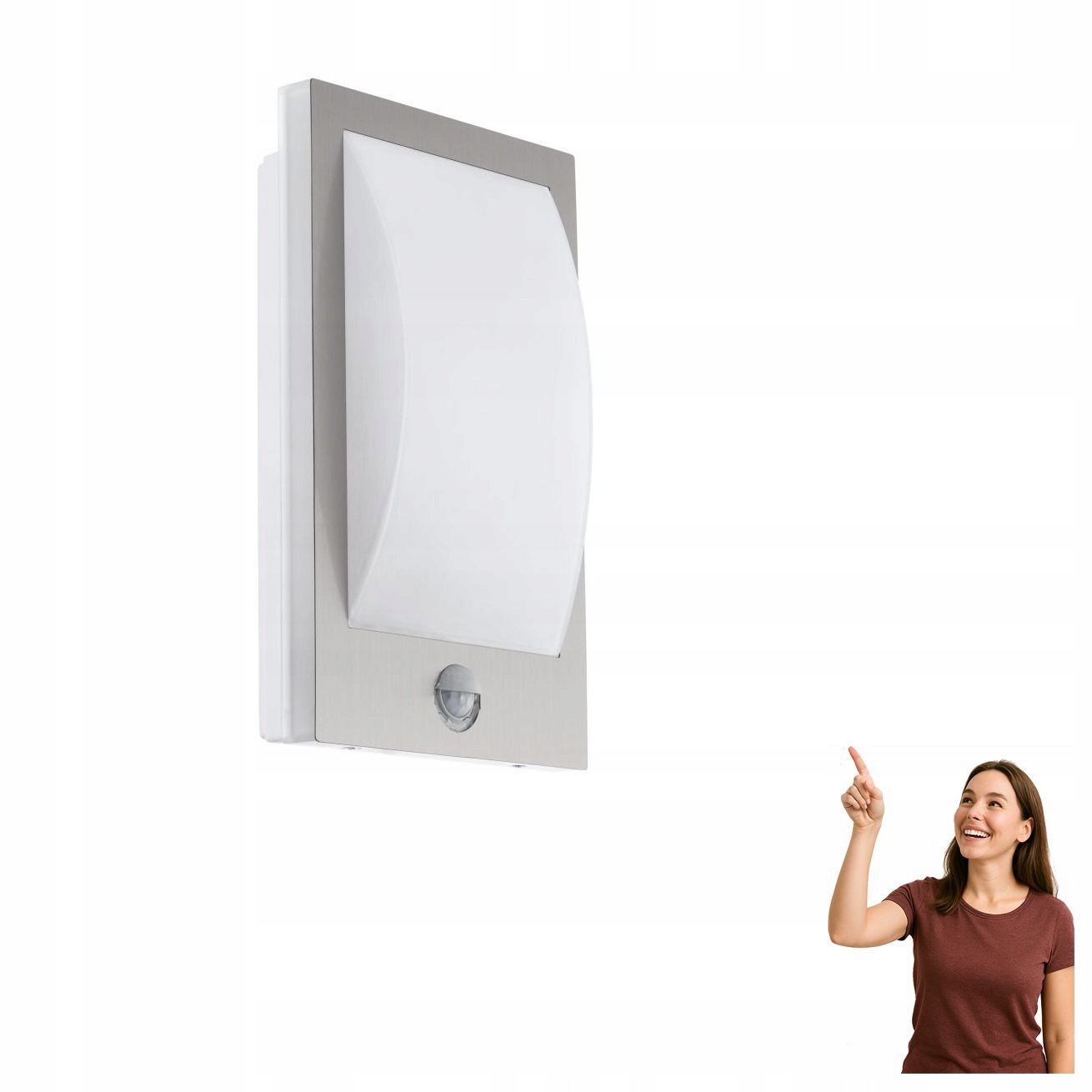 Nástěnná lampa s čidlem Verres 97238 Eglo