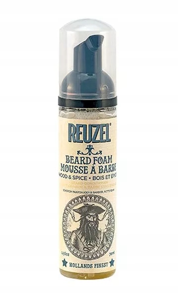 Reuzel Beard Foam Wood&Spice - Odżywka do brody w piance 70 ml