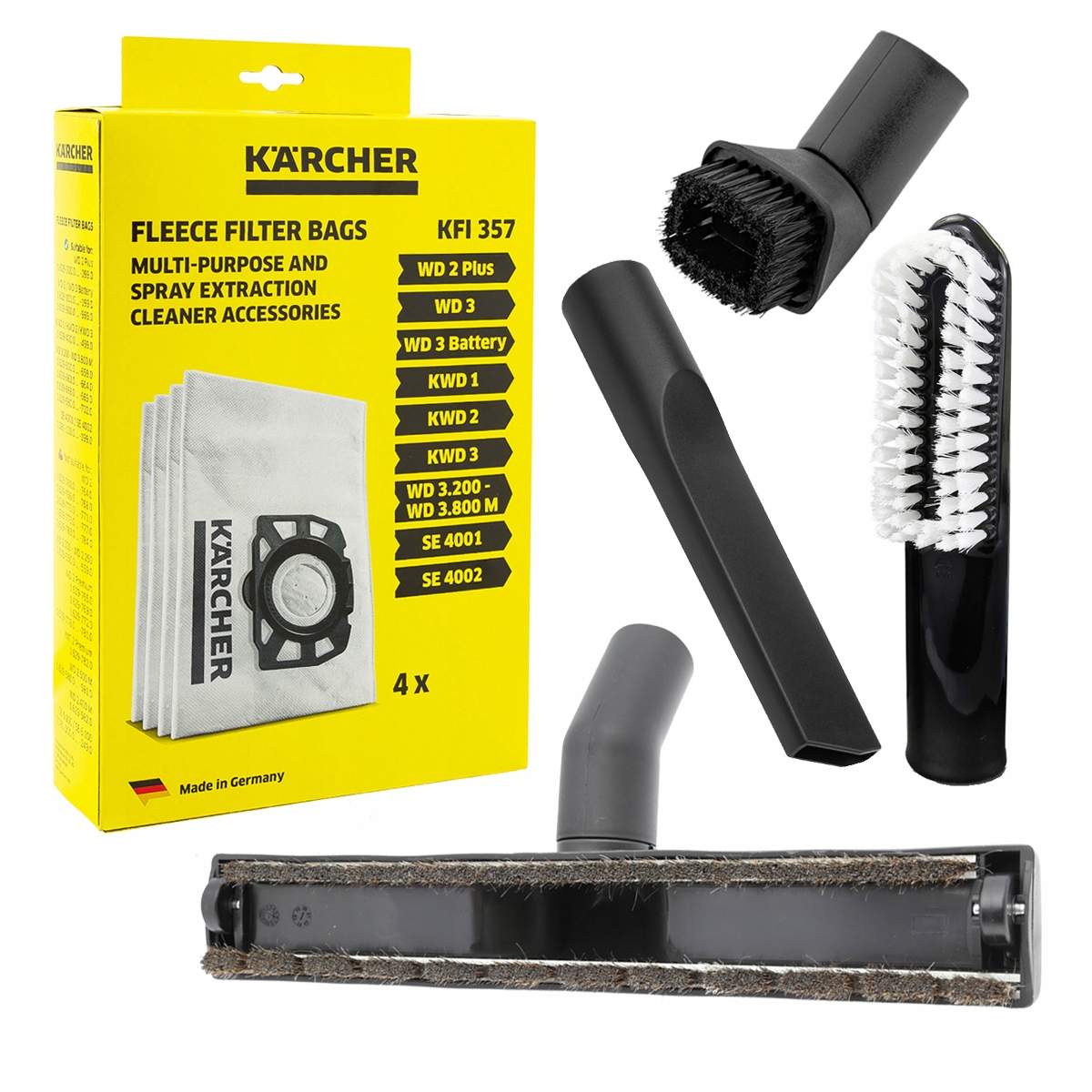 Worki ssawki szczotki do Karcher WD3