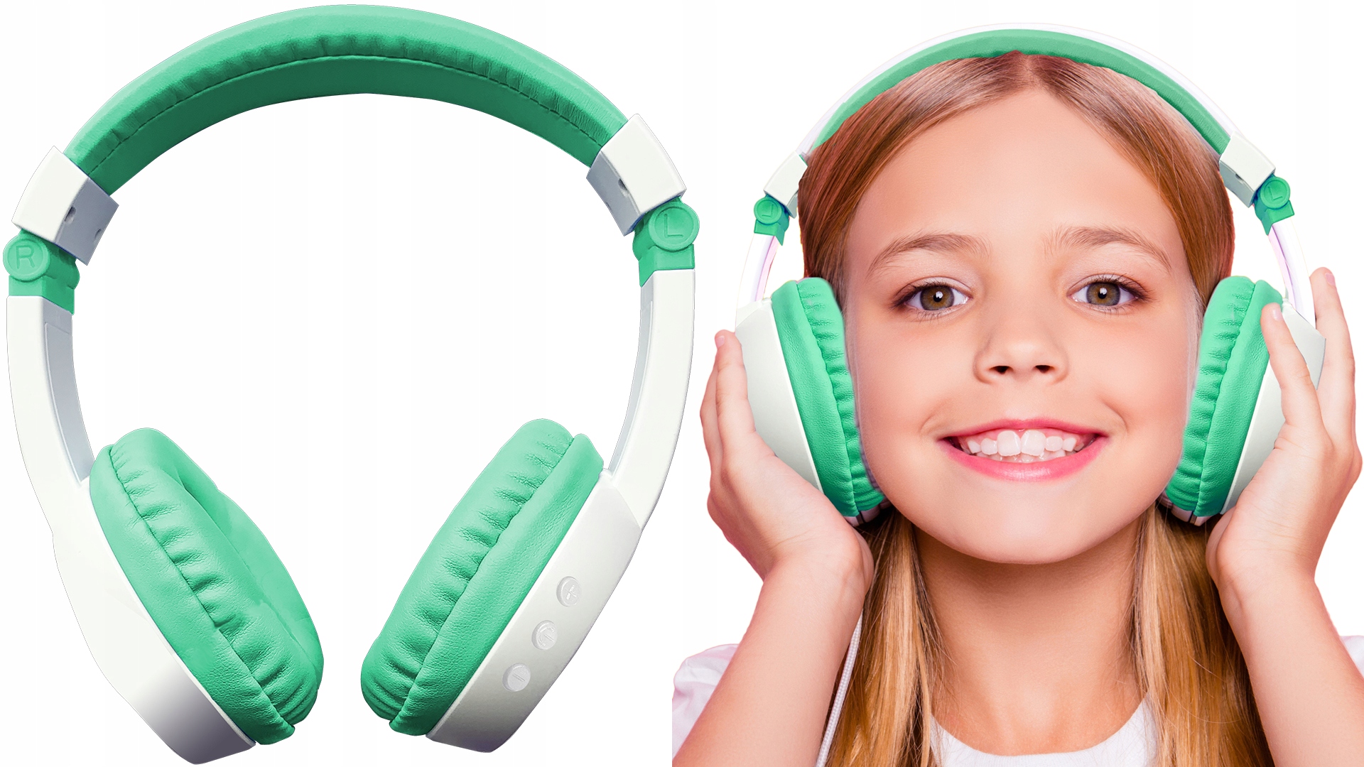 ON-EAR BLUETOOTH HEADPHONES FOR CHILDREN GREEN Manufacturer code CR-BT200HG GREEN