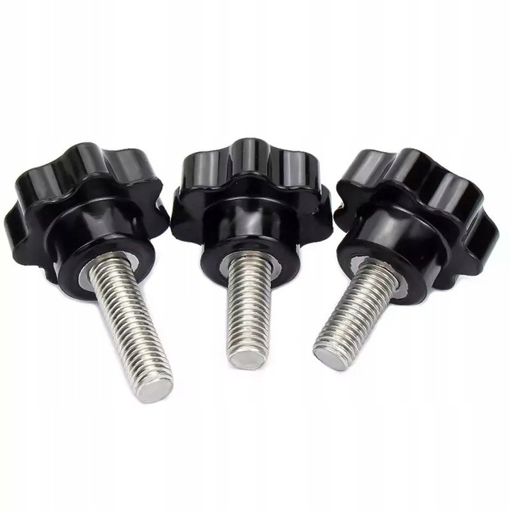 Plastová rukojeť s závitem M5 16 mm – soustružnický knoflík, odolný