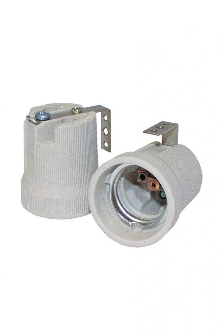 

Oprawka E27 ceramiczna z uchwytem