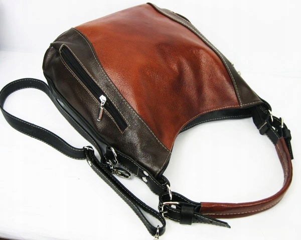 TOREBKA SKÓRZANA SHOPPER BAG 100% SKÓRA NATURALNA Marka bez marki