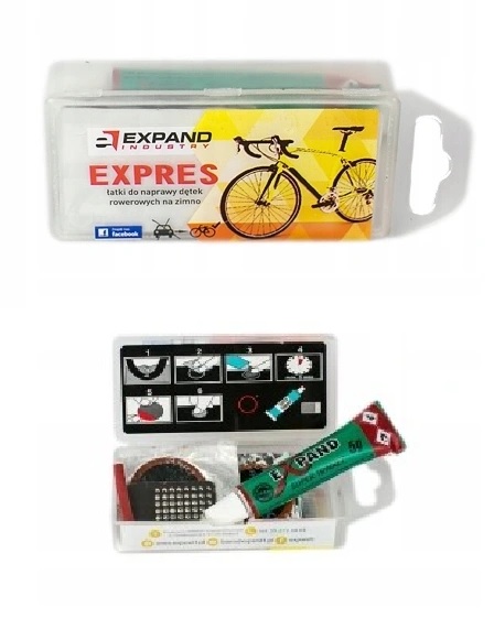 

zestaw łatek Łatki Expres Expand 9szt klej