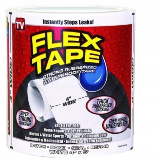 TAŚMA NAPRAWCZA WODOODPORNA ŁATKI DO BASENU MOCNA BIAŁA 150CM