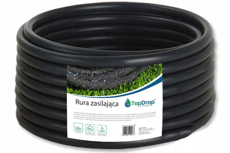 LINIA KROPLUJĄCA NAWADNIAJĄCA wąż 100m + FILTR + KROPLOWNIKI NA 200 ROŚLIN Marka Top Drop