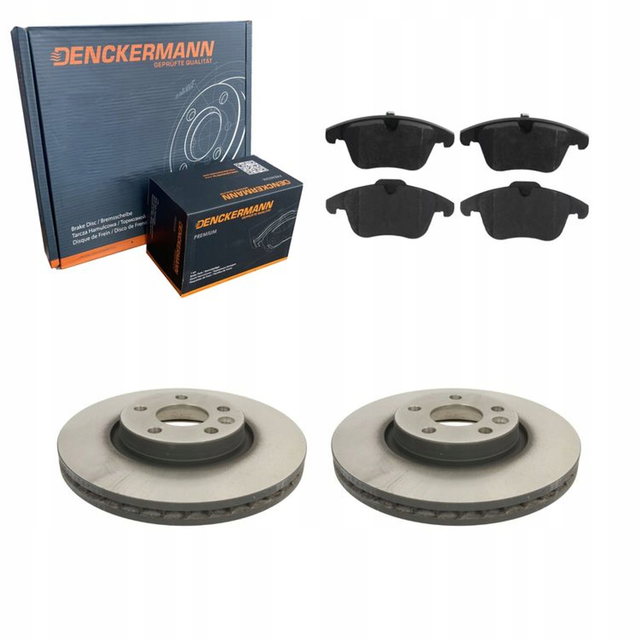 2× Denckermann B130450 тормозной диск + тормозные колодки (.GDB1683)