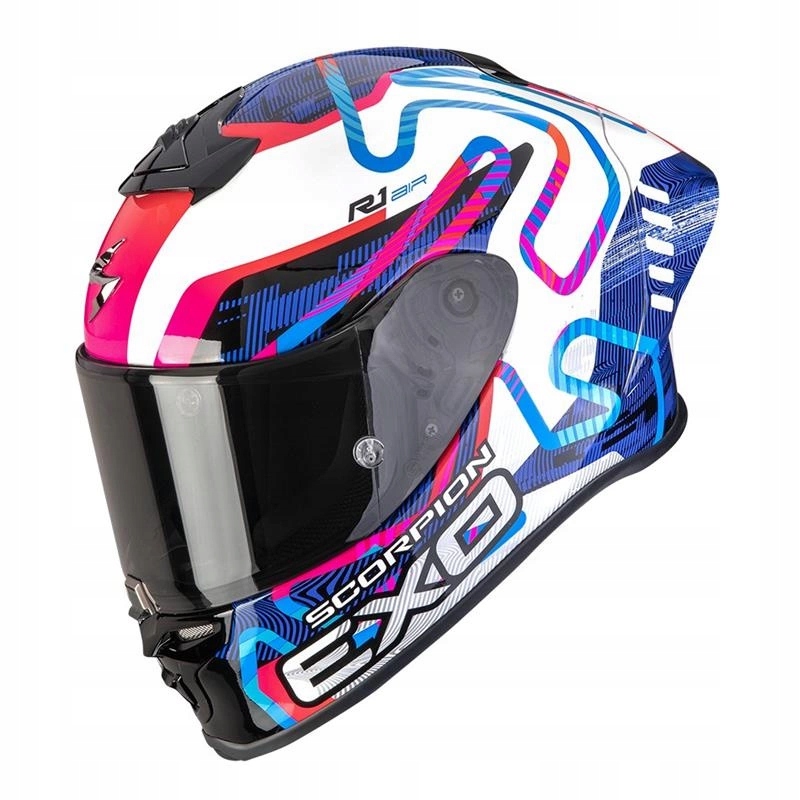 Helma Scorpion EXO-R1 Evo II Air Cornering White/blue/pink modrá Darčeky