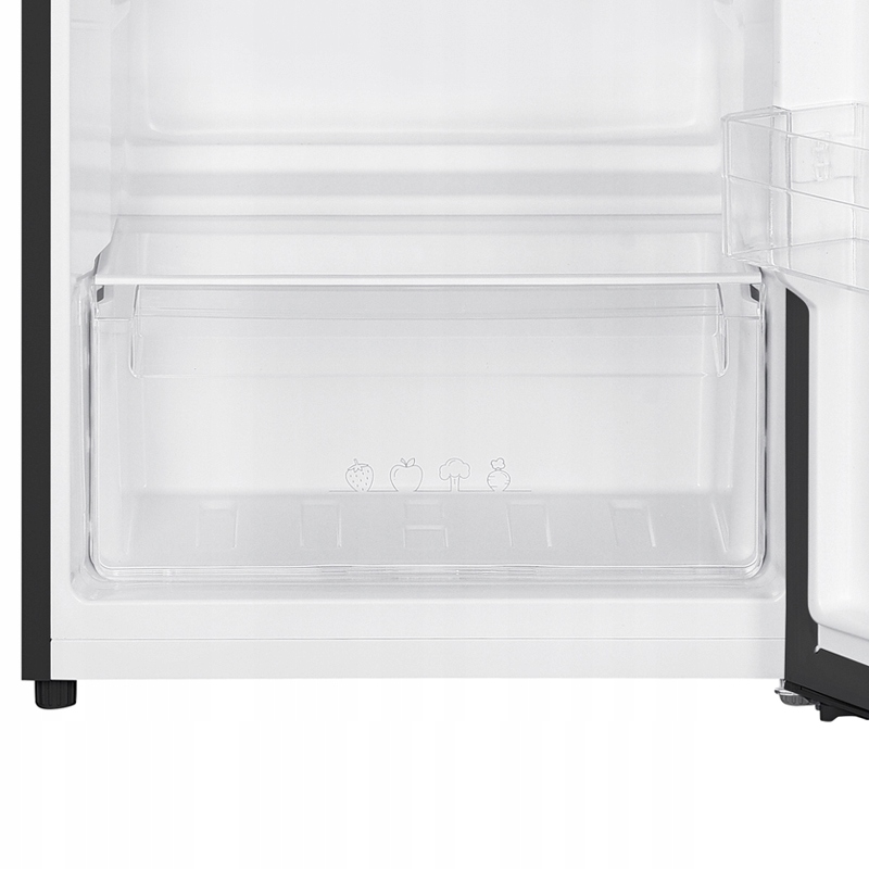 LODÓWKA CHŁODZIARKO-ZAMRAŻARKA 132L LED 125cm Z GÓRNĄ ZAMRAŻARKĄ CZARNA Model SFTF-111-BE3