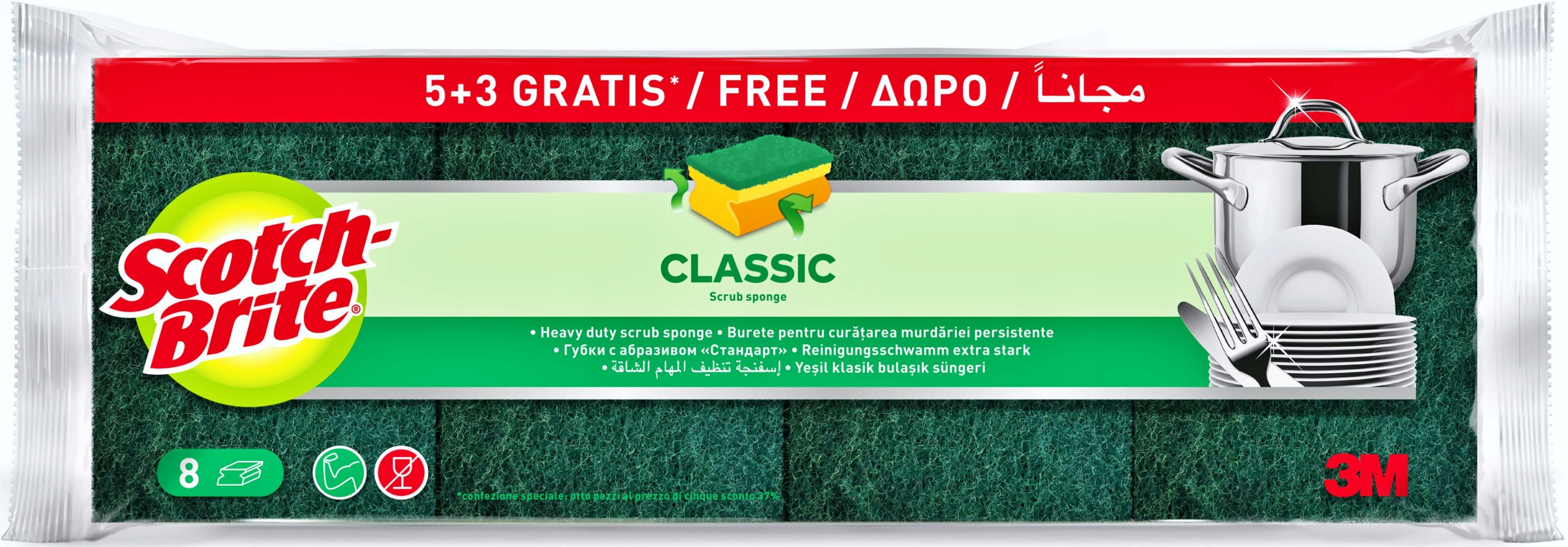 

Scotch Brite Czyścik Profilowany 5+3 szt
