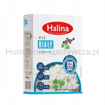 Levně Halina dlouhozrnná bílá rýže 4 x 125 g