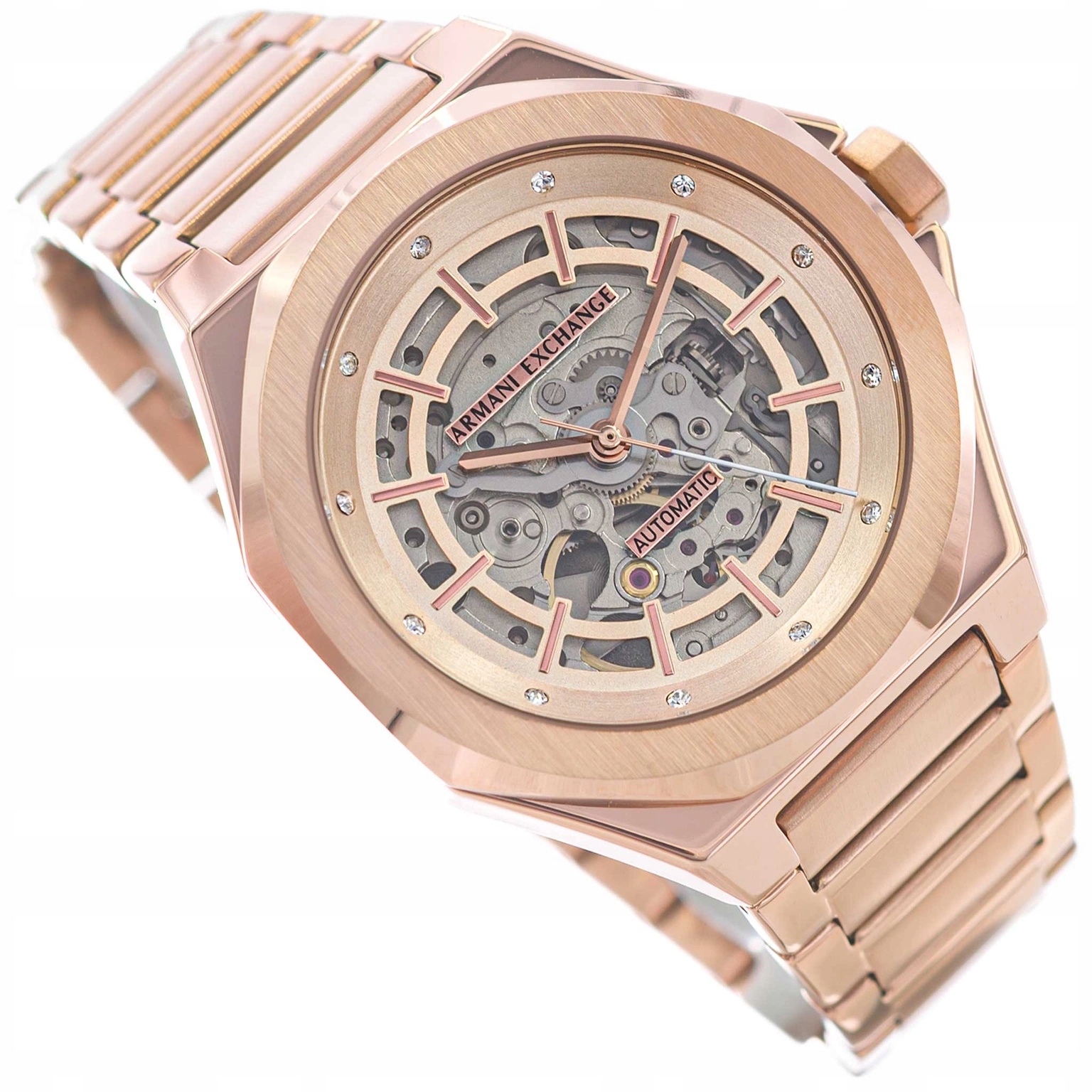 Dámské Hodinky Armani Exchange AX4619 Andrea Glod Rose Automat