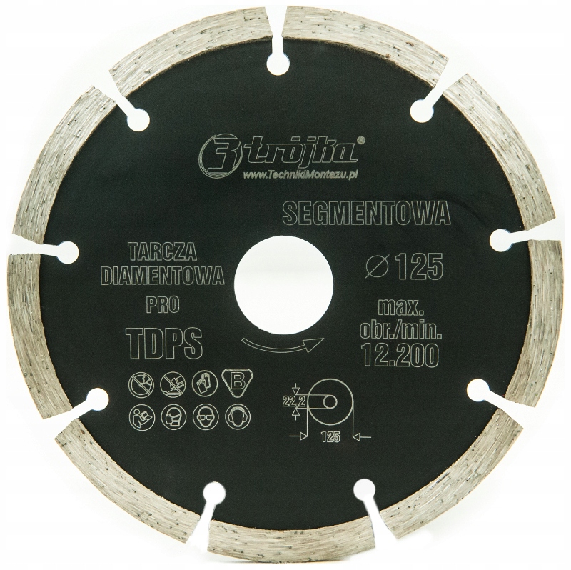 

Tarcza Diamentowa do beton cegła klinkier 125mm