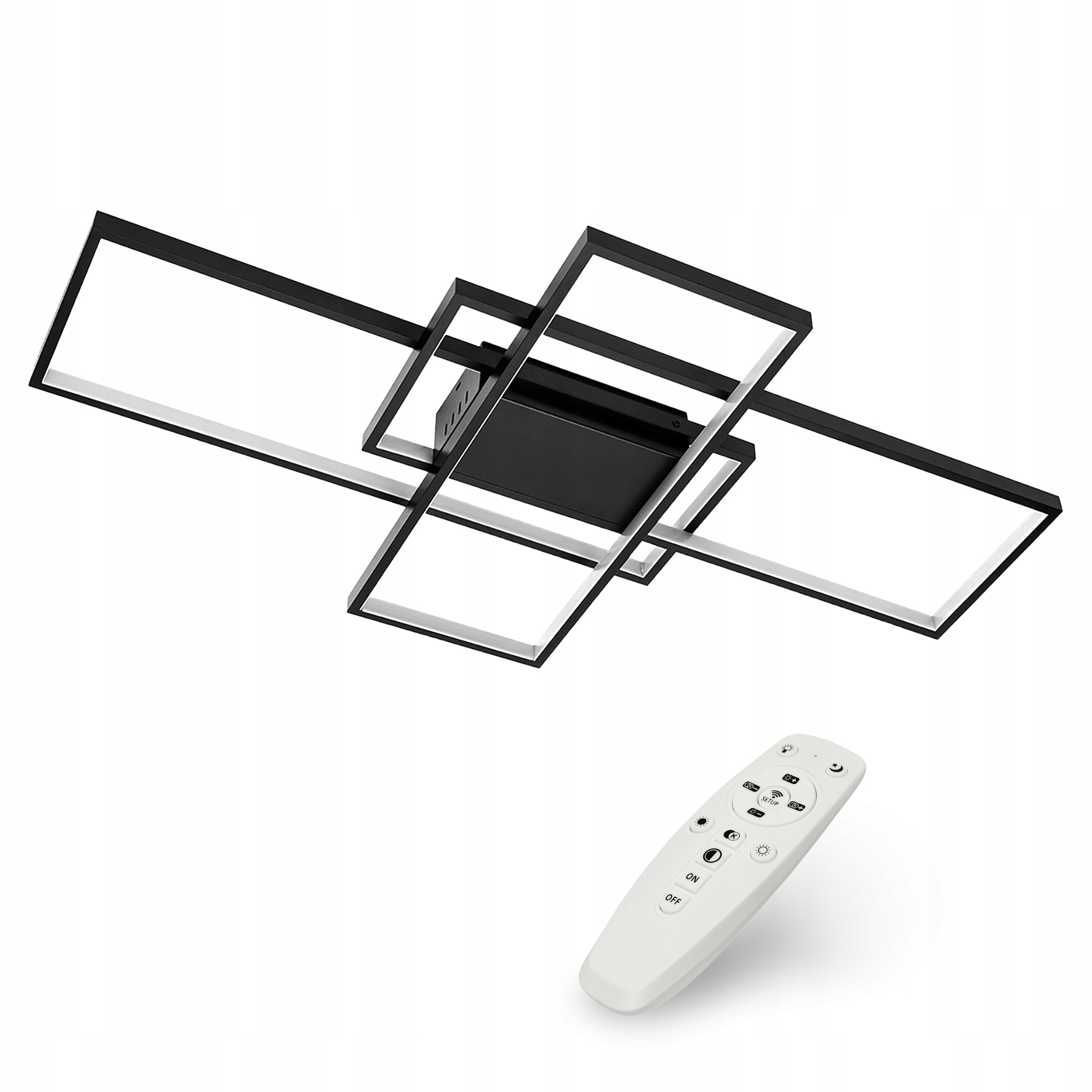 Stropná lampa luster stropné svietidlo Moderná Modern 120 W čierna Diaľkový Ovládač