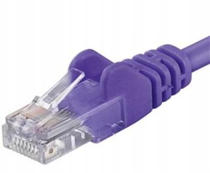 PremiumCord Patch kabel Utp RJ45-RJ45 CAT6 1m fioletowy