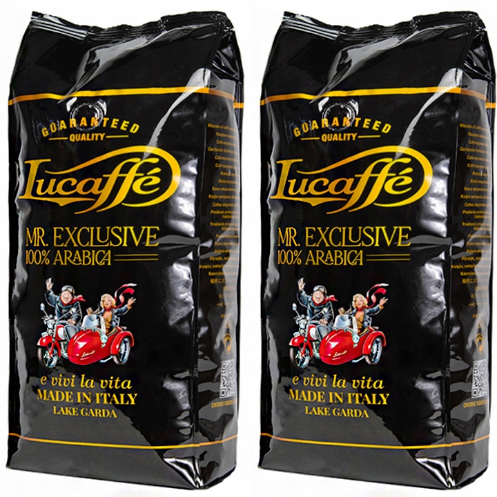 Kawa ziarnista Lucaffe Mr. Exclusive 100% Arabica 2x1kg