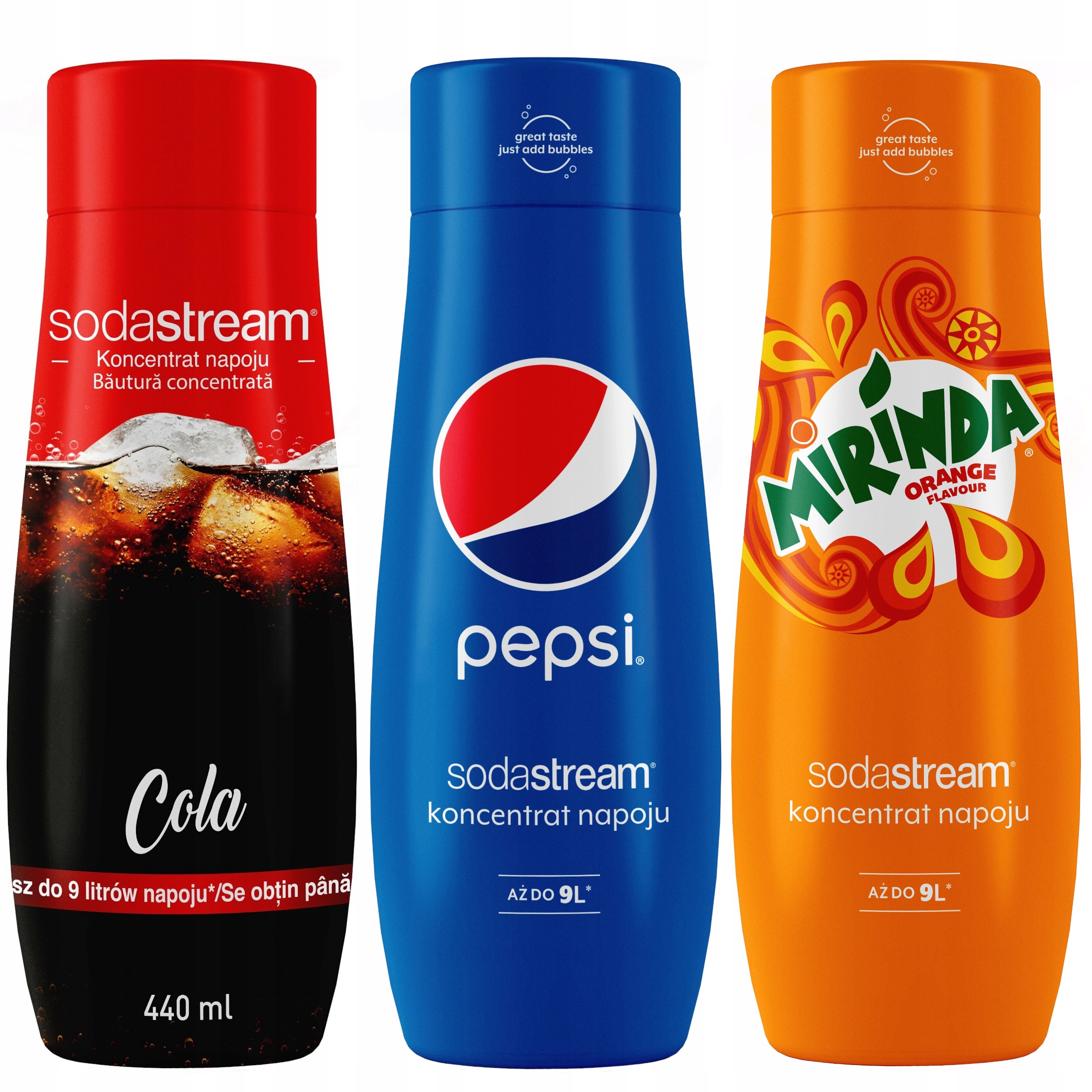 

Sodastream Koncentrat 3 smaki Cola, Pepsi, Mirinda
