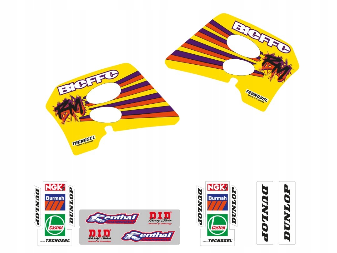 Tecnosel (blackbird) Sada Samolepiek (oklein) Suzuki Rm 125/250 '93-'95, R
