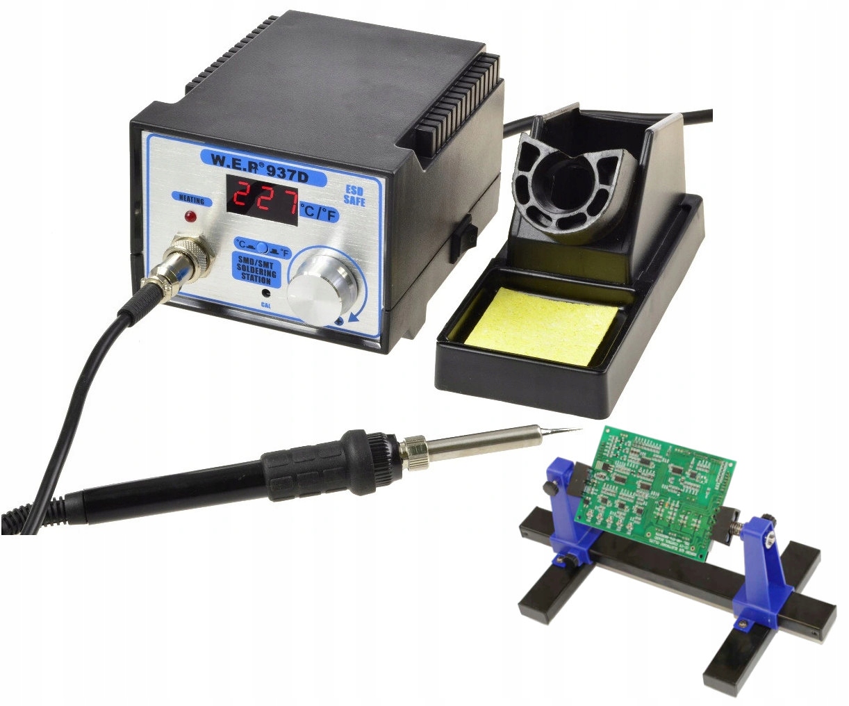 

Stacja Lutownicza Wep 937D 60W +Uchwyt montaż Pcb