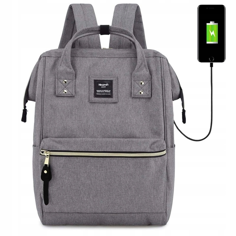 

Wro Damski plecak szkolny Himawari 9001 Usb szary