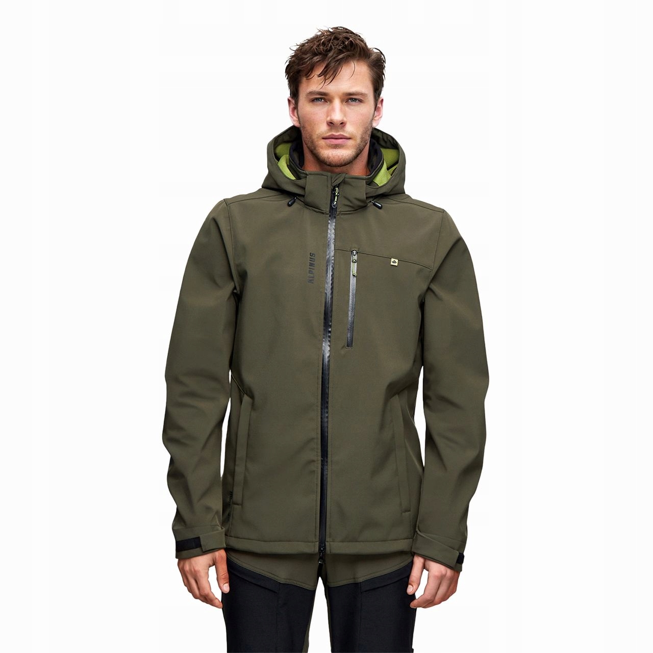 Alpinus Softshellová S Kapucí Roignais nepromokavá Membrána 10000 mm H2O L