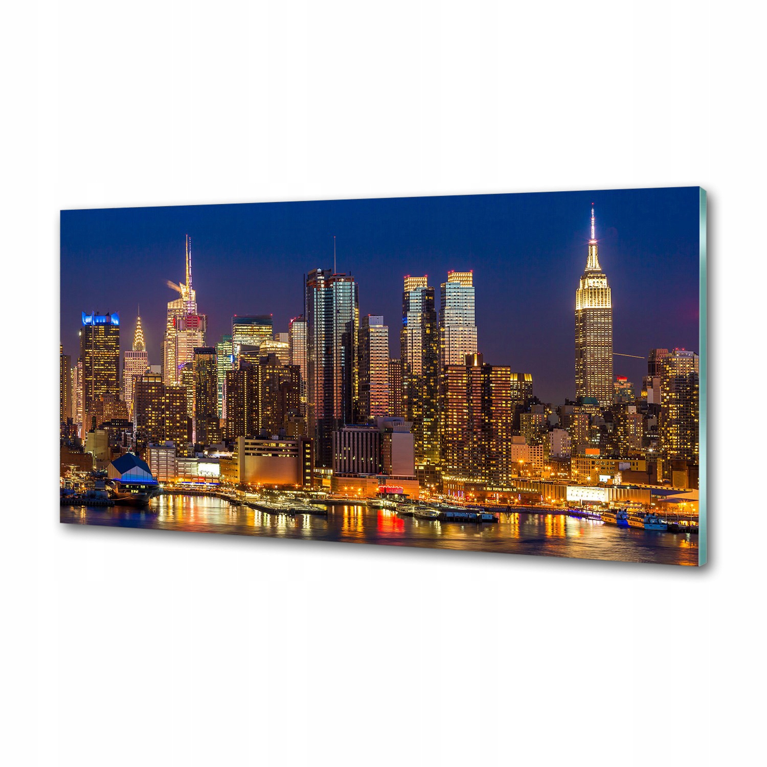Panel do kuchyne Manhattan v noci 120 x 60 cm Lepidlo