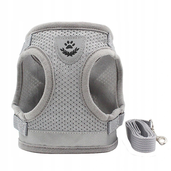 

Szelki bezuciskowe dla psa ze smyczą Odblask M