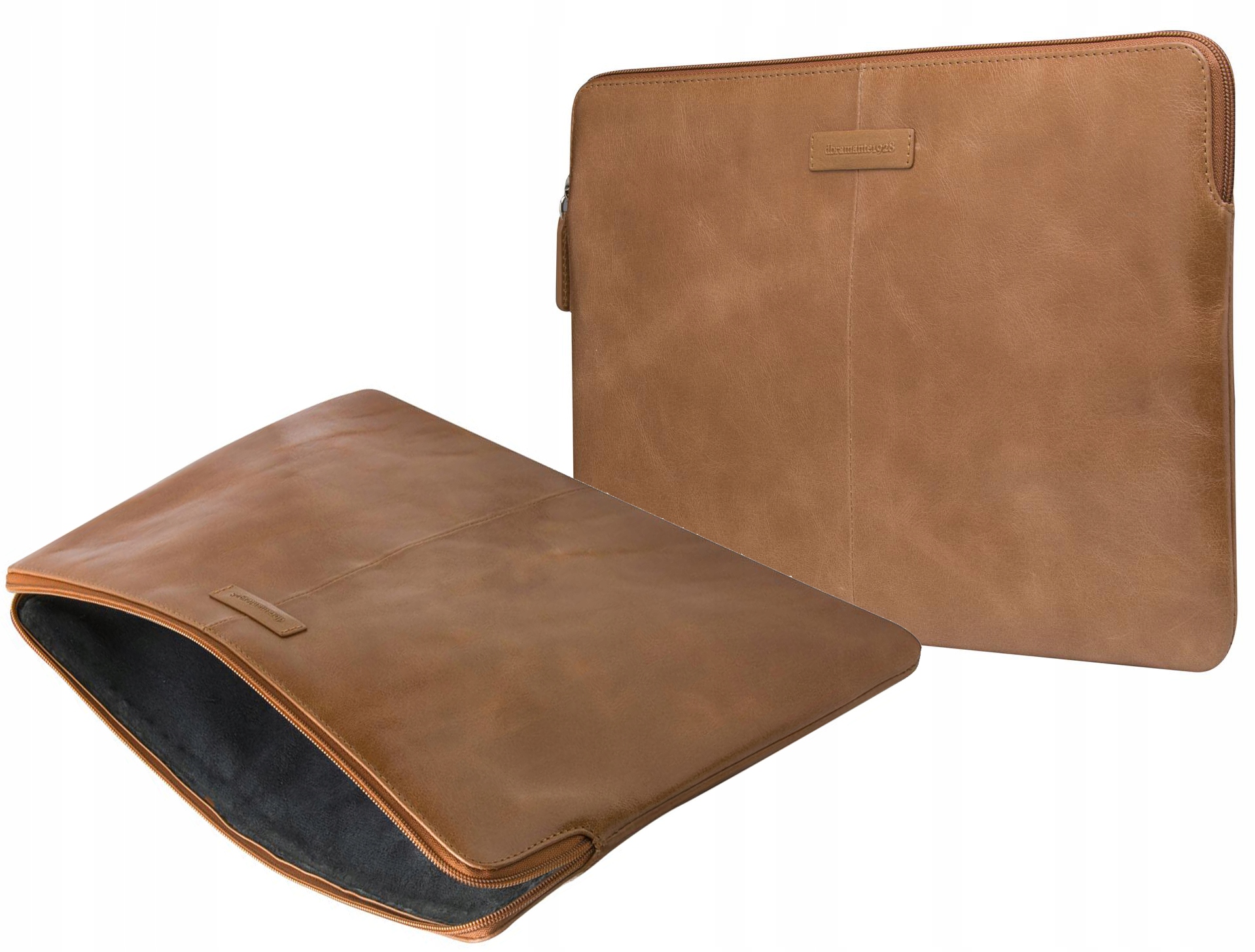 DBRAMANTE1928 Skórzane etui pokrowiec na MacBook Air 15 15.3" M5/M4/M3/M2