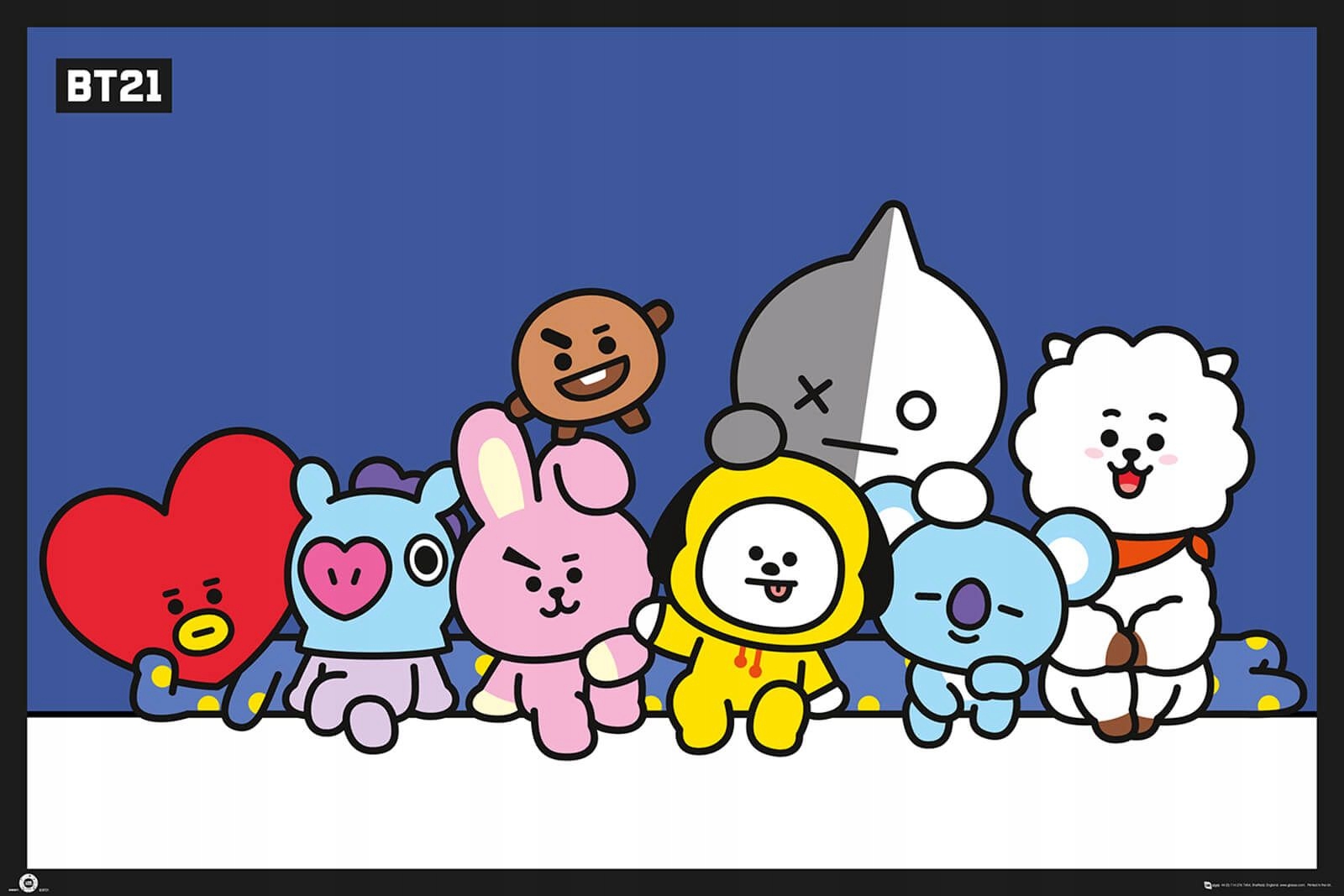 

Plakat BT21 dla fanów Bts Mang Cooky 91,5x61 cm
