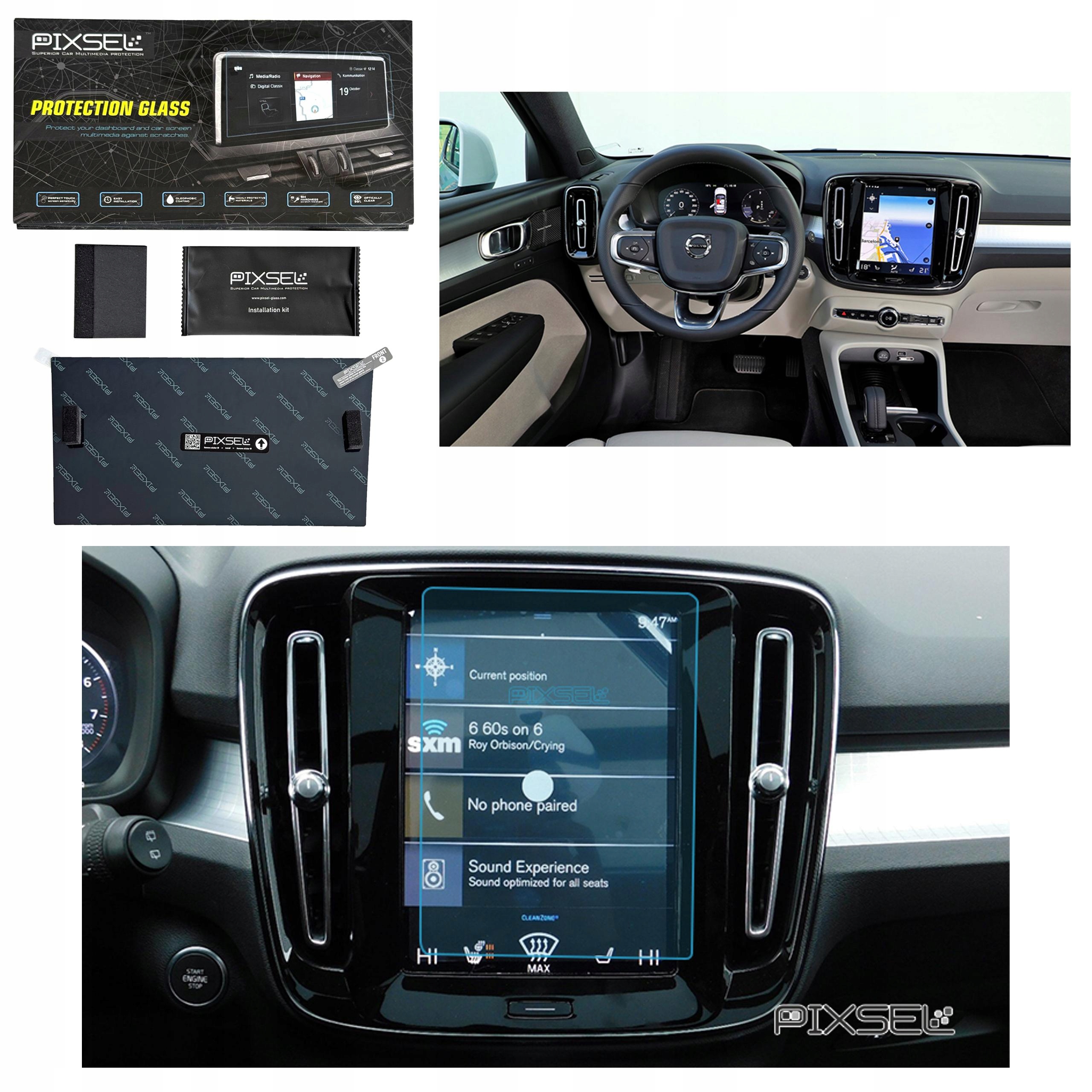 Antyodciskowe Matowe Szkło Ochronne Volvo XC40-8.9“ 2017-na monitor