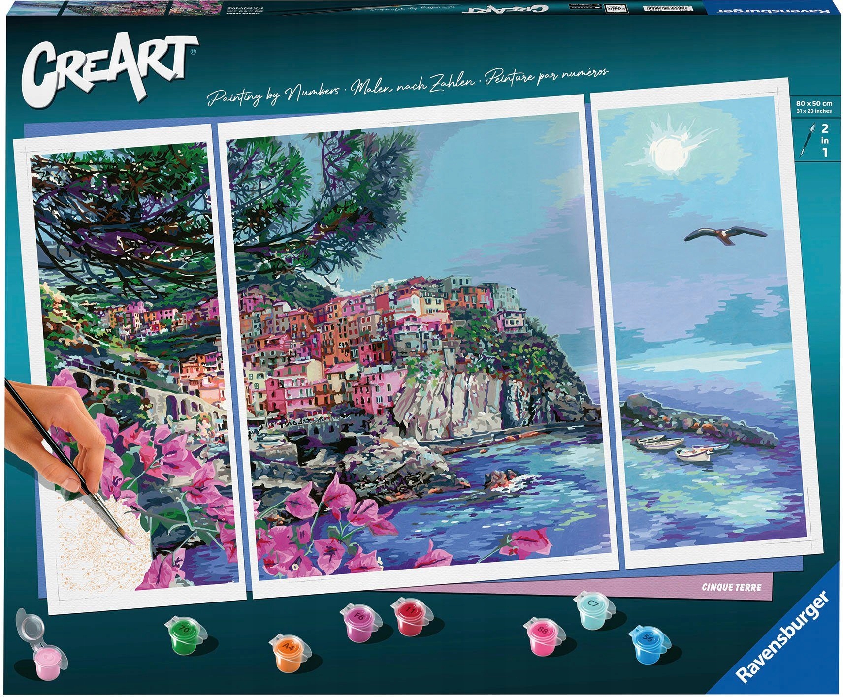 Ravensburger CreArt Cinque Terre Malowanie Po Numerach