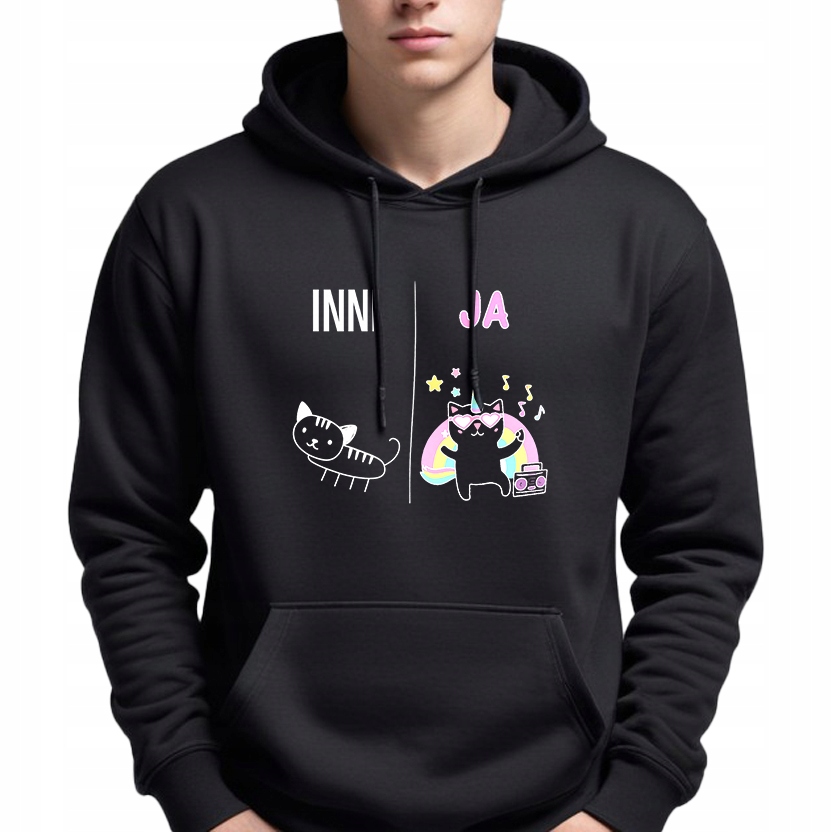 Mikina S Kapucí Černá Hoodie Dárek pro kamarádku Ostatní Ja-s