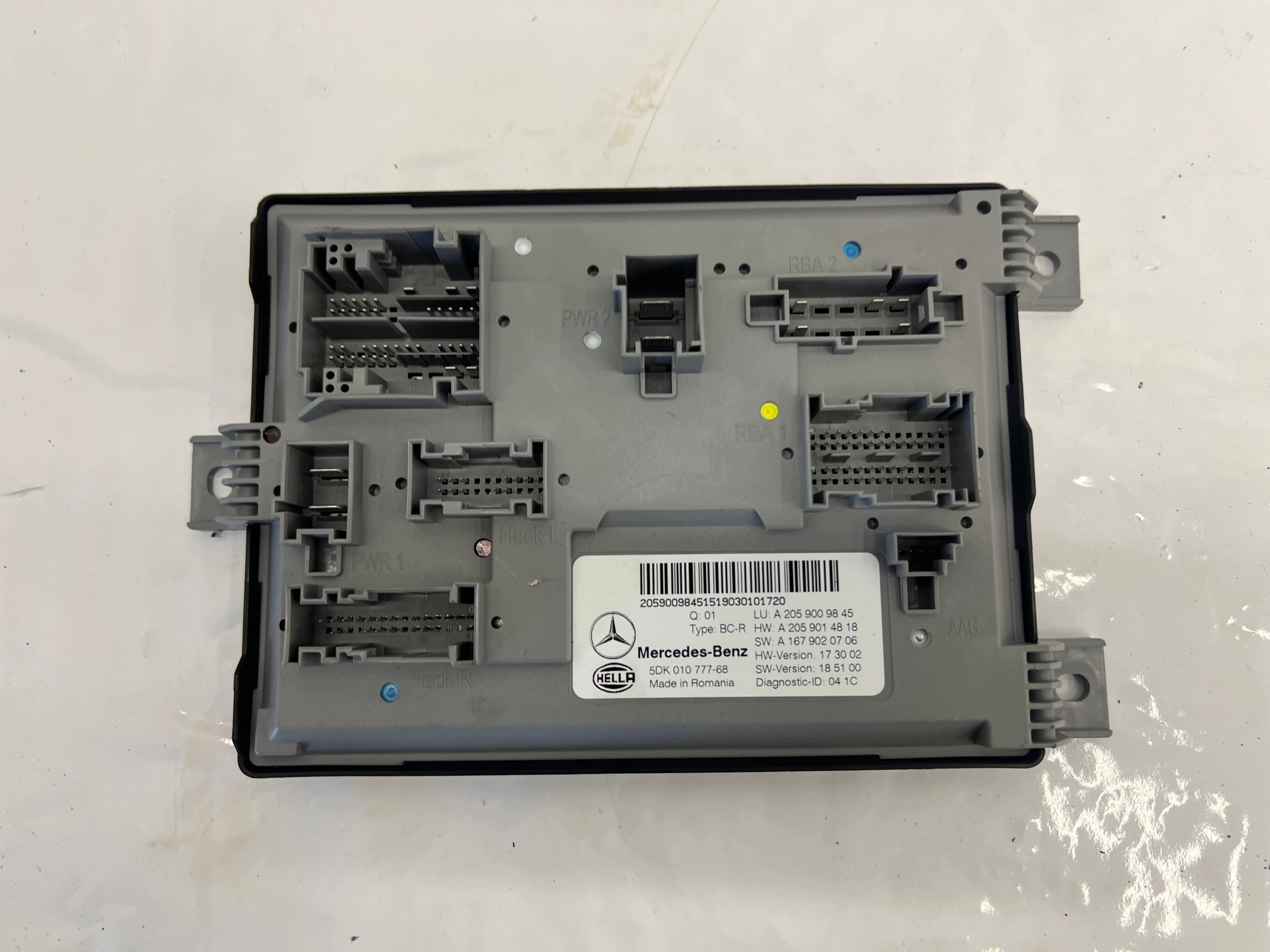 MERCEDES W205 LIFT unité commande confort A2059009845
