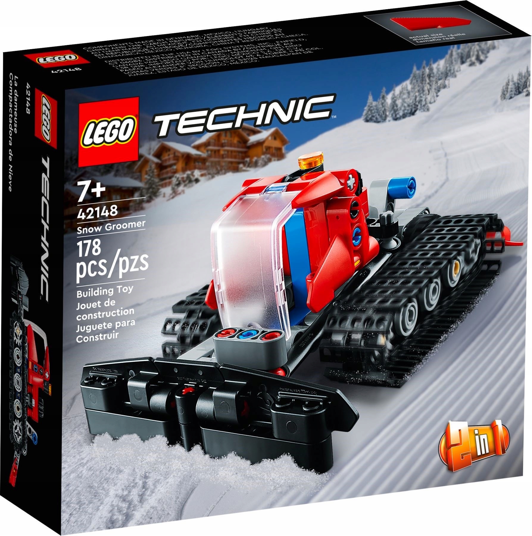 

Lego 42148 Technics Ratrak Skuter Śnieżny 2w1