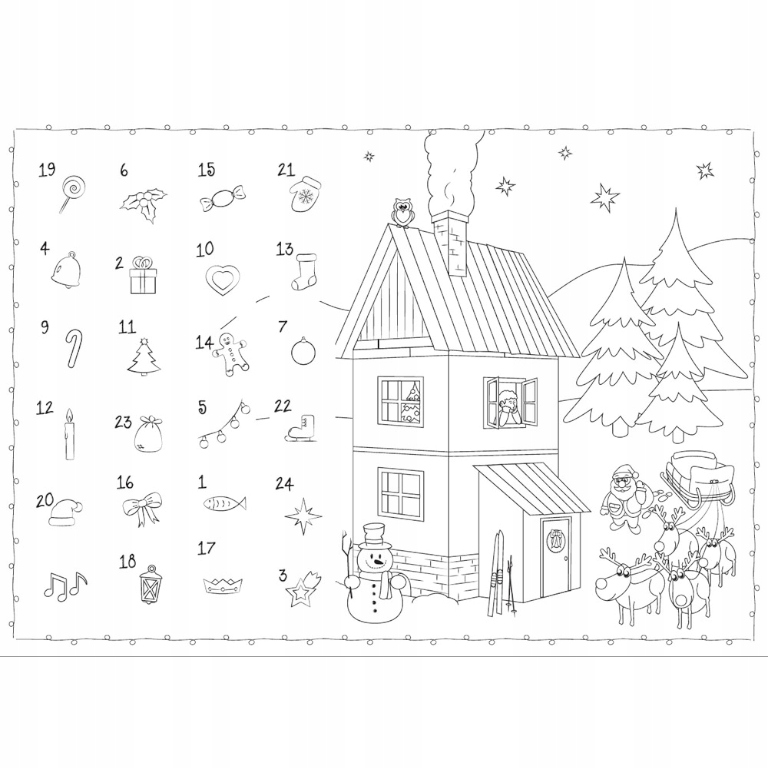 Kalendarz adwentowy zrób to sam DOMEK DIY