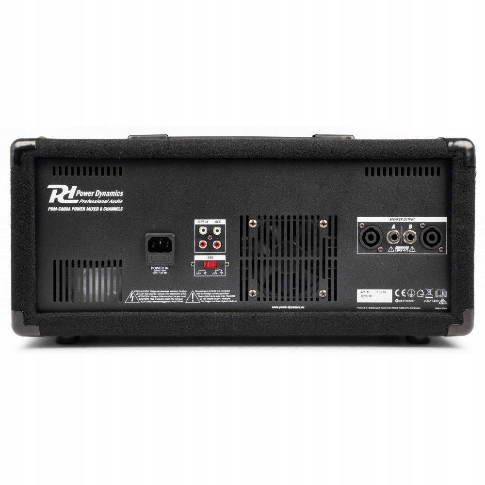 Powermikser 800W 8-kanałowy PD ESTRADOWY Marka Power Dynamics