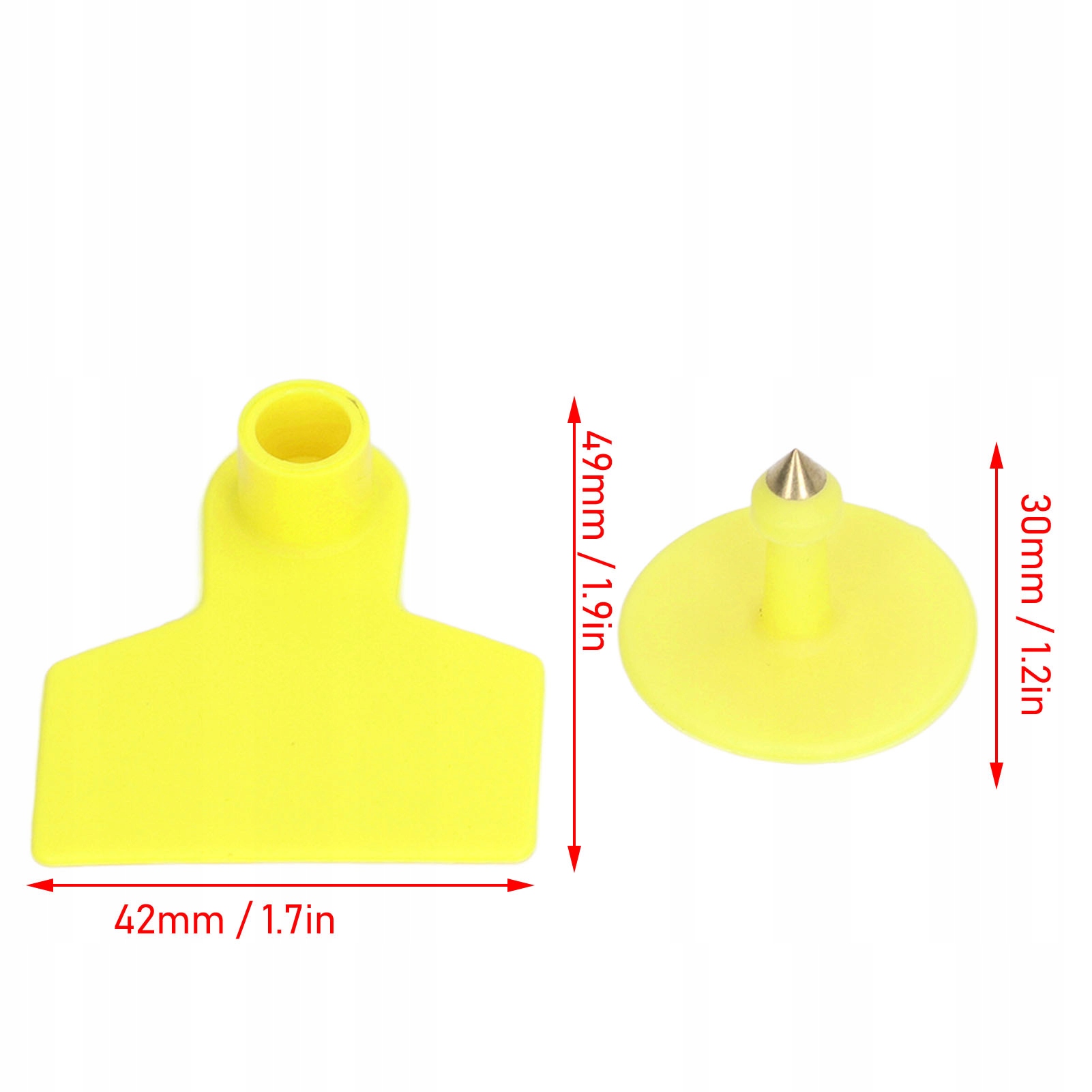 KOLCZYKI TRZODOWE ŚWINIA ALLFLEX CZYSTE MAŁE100SZT Kod producenta 82cweiii45406665