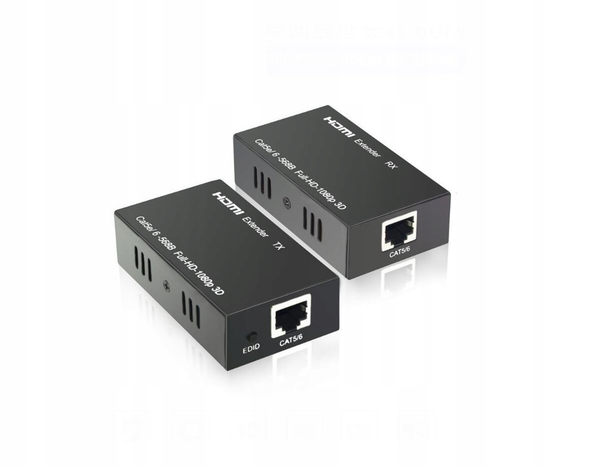 

Hdmi ekstender wzmacniacz przedłużacz do 60m RJ45