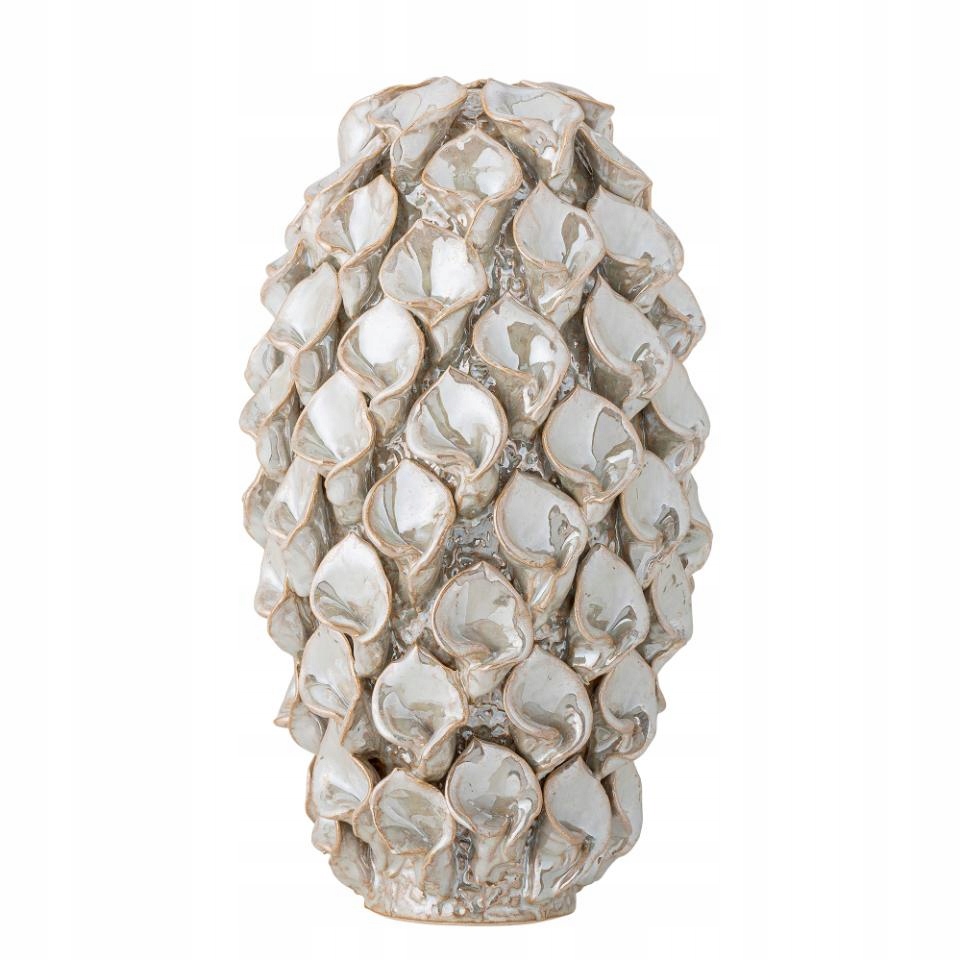 Bloomingville Glenda Váza na květiny 34 cm Bílá