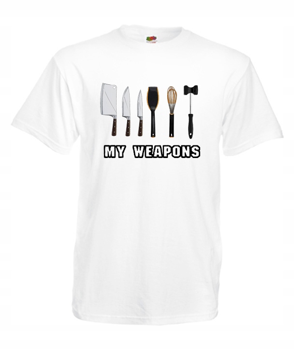 

XXXL Koszulka Męska Kucharz Szef Kuchni Gotowanie