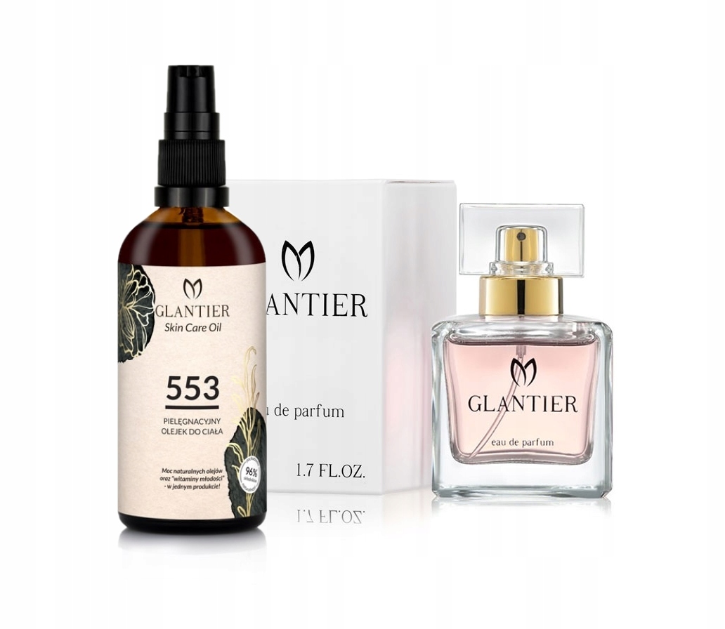 Sada Glantier Parfém 50 ml 553 Pečující olej 100 ml 553