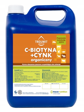 Trouwit C-biotyna+Cynk Organiczny skóra 5l