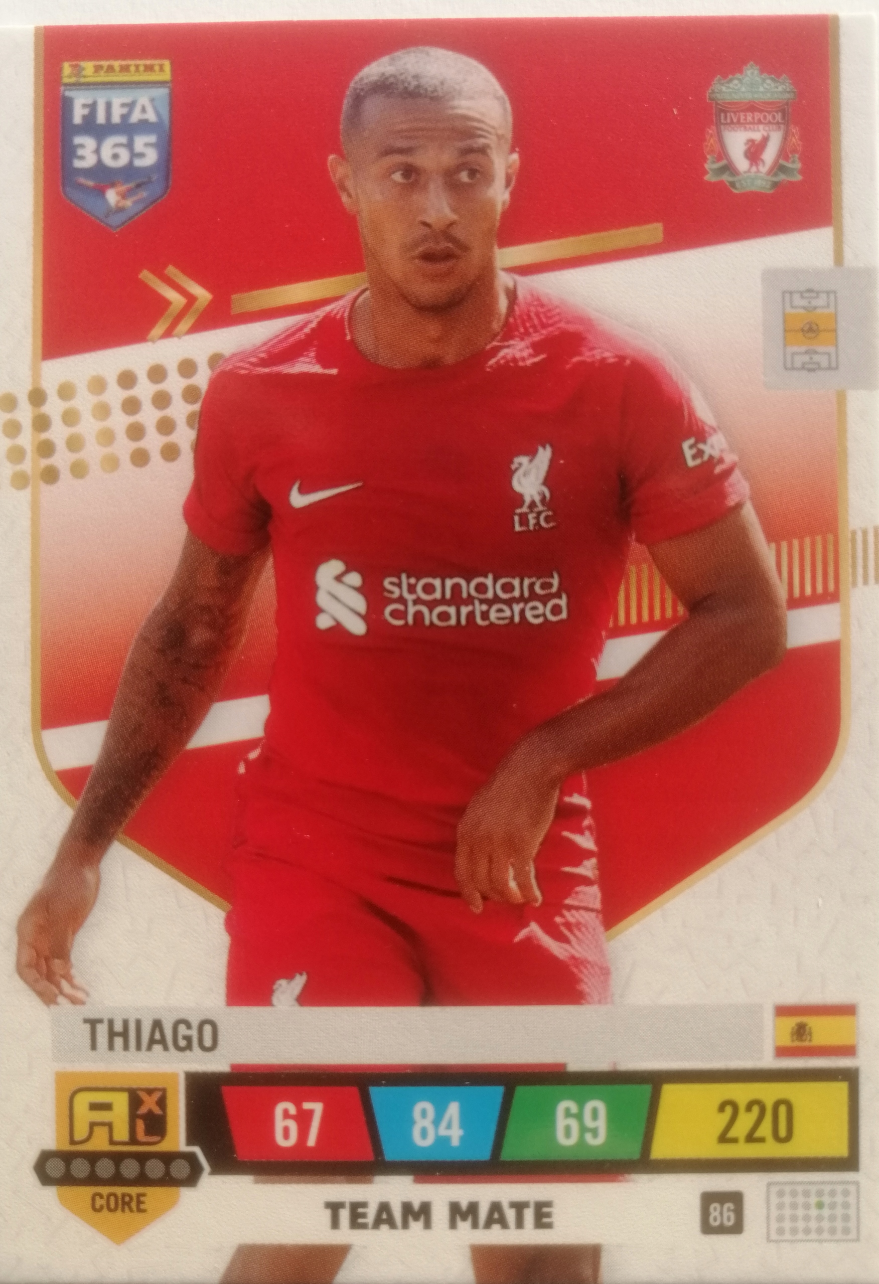 Fifa 365 2023 Core Team Mate 86 Thiago Liverpool