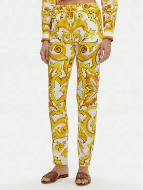 Dolce Gabbana Spodnie materiałowe Damskie żółty FTC4PT HH5EA