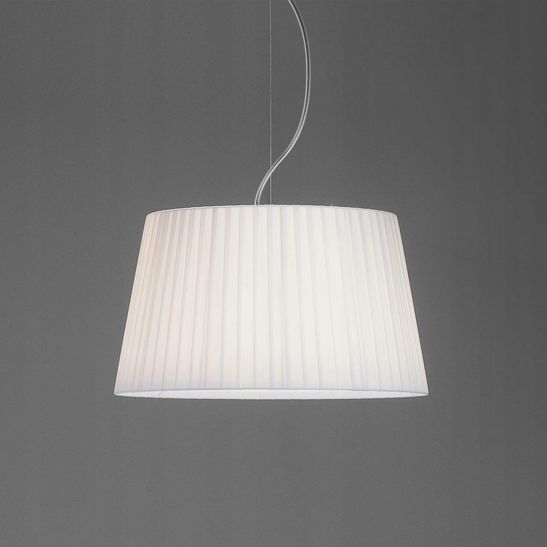 Plisované tienidlo Astro Tapered Round 400, E27, biela, priemer 40 cm
