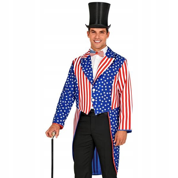 Frak Pánský Usa Kostým Pánská Vlajka Usa Showman XL