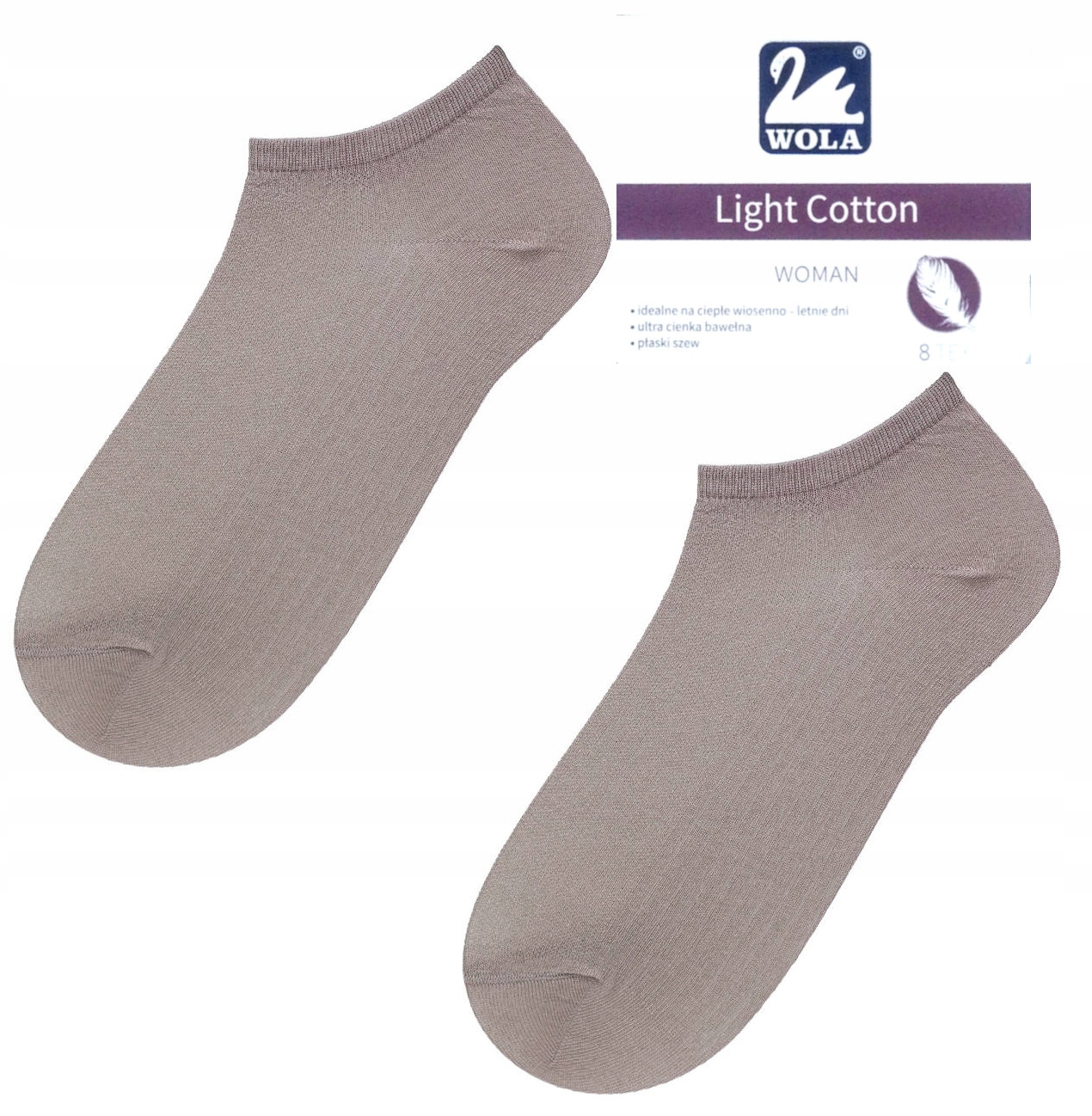 

Stopki bawełniane Light Cotton Wola 39-41 beż