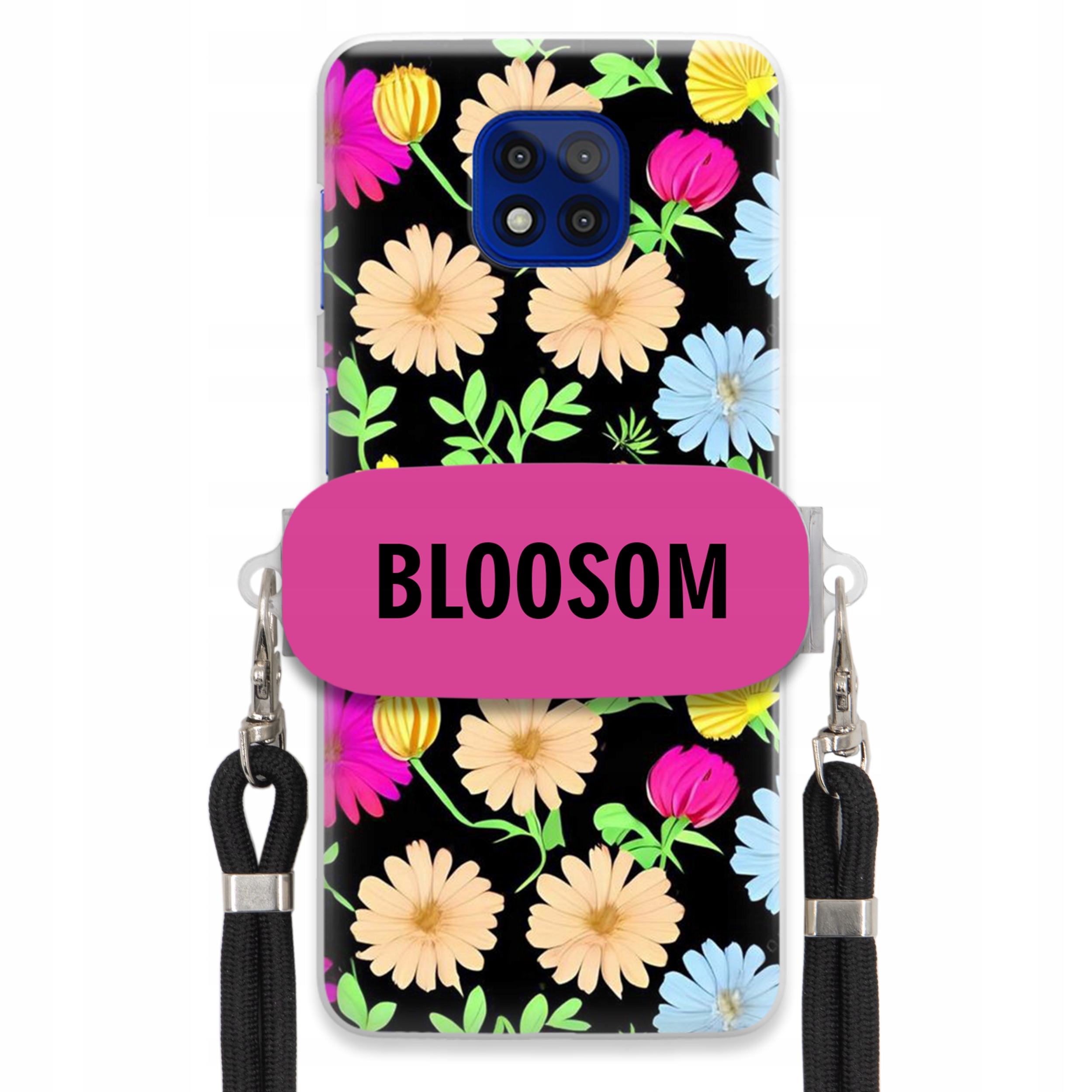 Pouzdro Držák Crossbody pro Motorola G Power 2021 Case Květiny Bloosom Flower